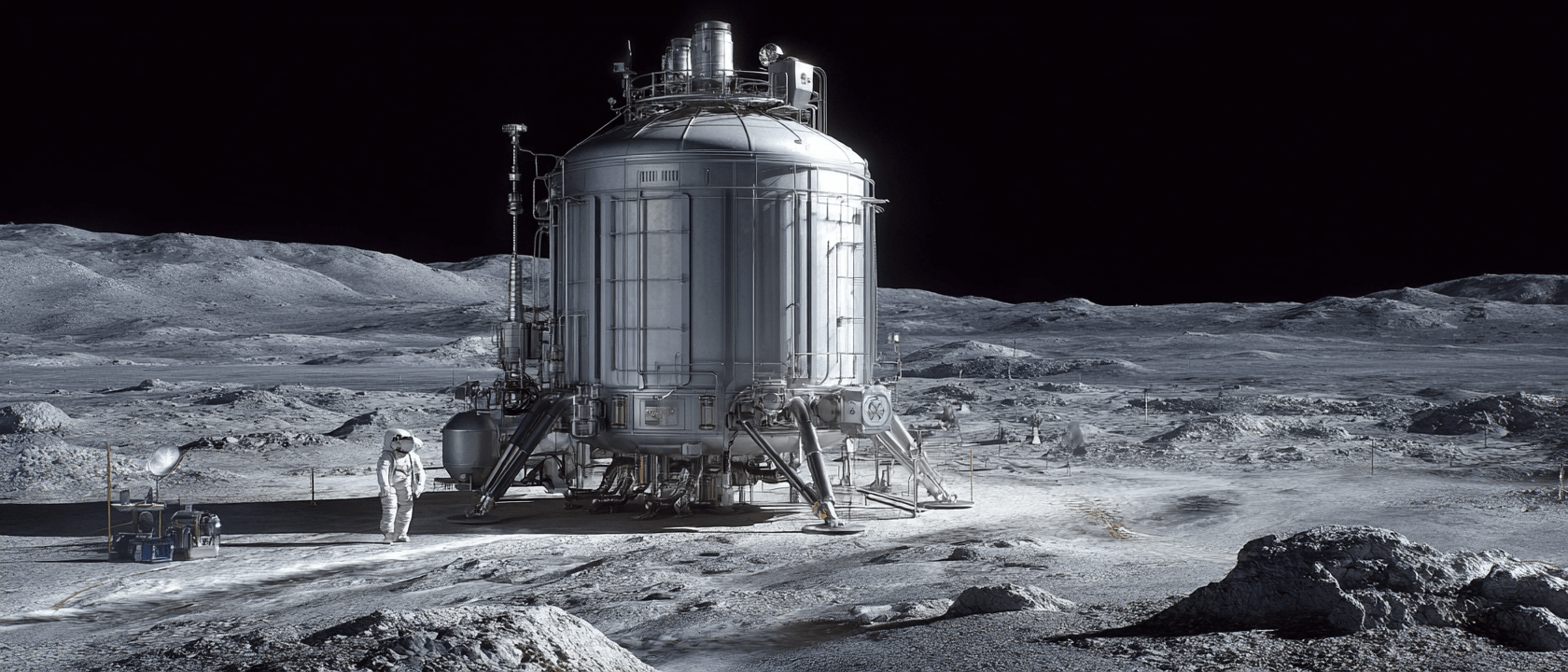 Energiequelle für den Mond: NASA plant nuklearen Reaktor bis 2030